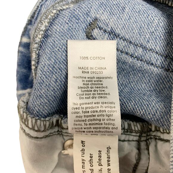 PacSun Mom Jeans High Rise Blue Striped Cropped Denim Women’s 30 - Picture 11 of 11